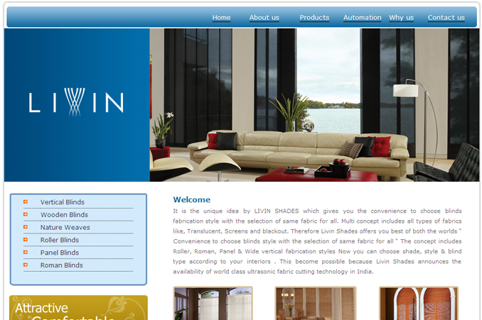Website Designing Work for Livin
