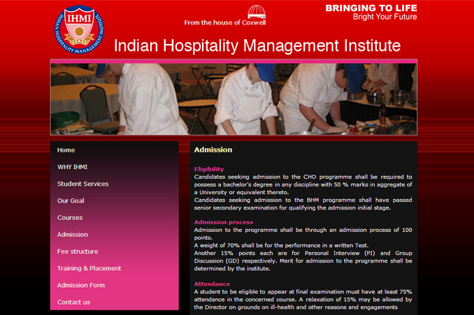 Website Designing Work for IHMI