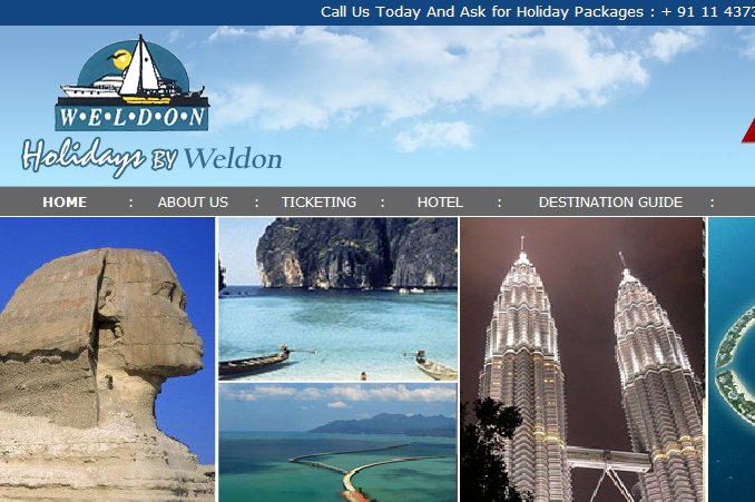 Website Designing Work for Weldontravels